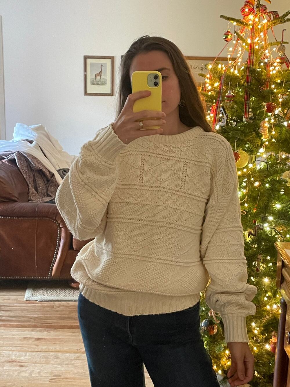 Vintage Cotton Chunky Knit Sweater